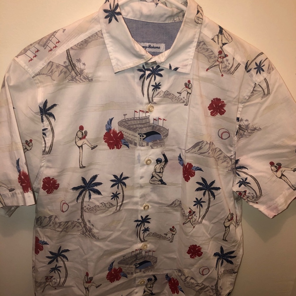 Tommy Bahama Atlanta Braves Beach Button Up